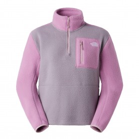 дамско,горнище,с,цип,дамски,полари,the,north,face,yumiori,quarter,zip,top,womens,grey,hushed,lav
