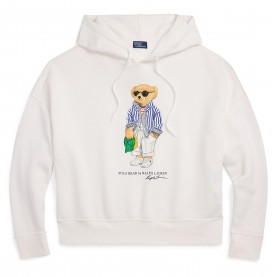 Суичър Polo Ralph Lauren Bear Fleece Hoodie - WHITE суичър,дамски,ежедневни,облекла,polo,ralph,lauren,bear,fleece,hoodie,white