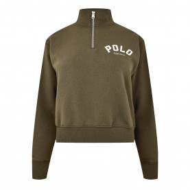 горнище,с,цип,дамски,ежедневни,облекла,polo,ralph,lauren,quarter,zip,top,canopy,olive