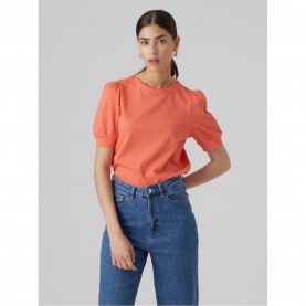 Тениска Vero Moda Women's Regular Fit T-Shirt - Georgia Peach тениска,дамски,тениски,дамски,топове,vero,moda,women's,regular,fit,t,shirt,georgia,peach