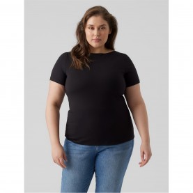 тениска,дамски,тениски,дамски,топове,vero,moda,vmvanda,t,shirt,(plus,size),black