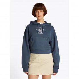суичър,дамски,горнища,с,качулка,дамски,ежедневни,облекла,tommy,jeans,tjw,bxy,crp,varsity,crest,hoodie,dark,night,navy