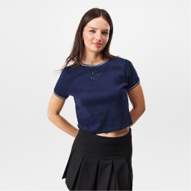 дамски,тениски,дамски,топове,jack,wills,logo,tee,navy,white
