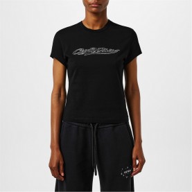 тениска,дамски,топове,off,white,bling,t,shirt,black