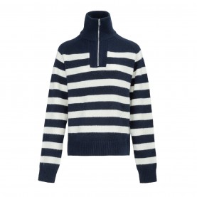 дамски,пуловер,дамски,туристически,полари,miso,ladies,quarter,zip,long,sleeve,jumper,navy,white