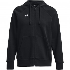 Дамски суичър Under Armour Rival Fleece Full-Zip Hoodie Womens - Black/White дамски,суичър,дамски,туристически,полари,разпродажба,under,armour,дамски,палта,и,якета,размер+,дамски,облекла,размер,under,armour,rival,fleece,full,zip,hoo