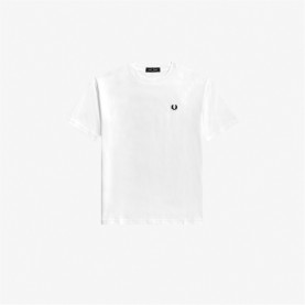тениска,дамски,топове,fred,perry,women's,logo,regular,fit,t,shirt,100,white