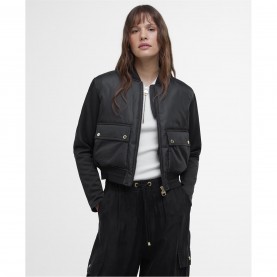 яке,дамски,якета,и,палта,barbour,international,women's,emerson,quilted,long,sleeve,bomber,jacket,black