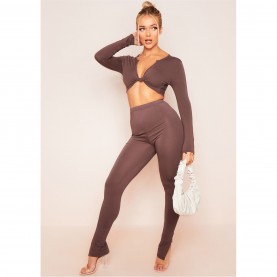 клин,дамски,чорапогащи,и,клинове,missy,empire,hem,leggings,chocolate