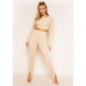 клин,дамски,чорапогащи,и,клинове,missy,empire,split,front,leggings,nude