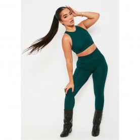 клин,дамски,чорапогащи,и,клинове,missy,empire,ribbed,high,waisted,leggings,green