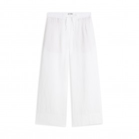 Дамски панталони Tommy Hilfiger Womens Wide Leg Trousers - Optic White дамски,панталони,дамски,чорапогащи,и,клинове,tommy,hilfiger,women,s,wide,leg,trousers,optic,white
