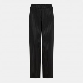 Панталони French Connection Women's Regina Wide Leg Trousers - Black/White панталони,дамски,чорапогащи,и,клинове,french,connection,women's,regina,wide,leg,trousers,black,white