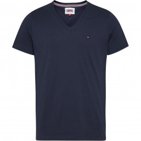 тениска,мъжки,тениски,tommy,jeans,original,v,neck,t,shirt,black,iris