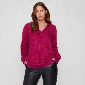 пуловер,дамски,плетени,дрехи,дамски,облекла,размер,be,you,v,neck,jumper,pink