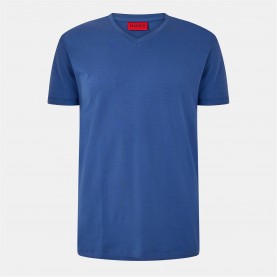 тениска,облекла,на,разпродажба,мъжки,тениски,hugo,hugo,short,sleeve,v,neck,t,shirt,medium,blue