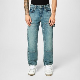 дънки,мъжки,дънки,represent,men's,rep,carpenter,denim,wide,fit,jeans,indigo,blue