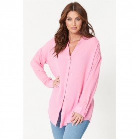 дамски,ризи,дамски,облекла,размер,be,you,long,sleeve,v,neck,blouse,pink