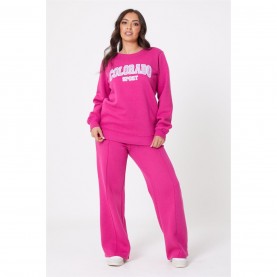 дамски,къси,панталони,be,you,colorado,slogan,sweat,set,pink