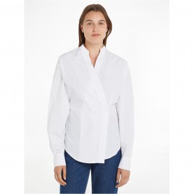 дамски,ризи,calvin,klein,wrap,shirt,bright,white