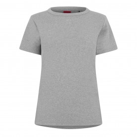 тениска,дамски,топове,hugo,women's,regular,fit,logo,t,shirt,medium,grey