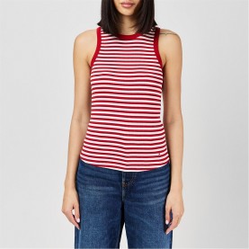 Tommy Hilfiger Women's Slim Rib Vest - Ecru/Magma дамски,топове,tommy,hilfiger,women's,slim,rib,vest,ecru,magma