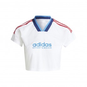 дамска,фланелка,разпродажба,adidas,дамски,топове,adidas,house,of,tiro,nations,pack,cut,3,stripes,crop,jersey,womens,white