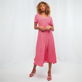 рокля,дамски,поли,и,рокли,joe,browns,joe,brown,red,butterfly,tea,dress,red