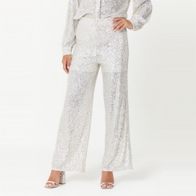 дамски,долнища,размер+,дамски,облекла,размер,be,you,leg,sequin,trouser,silver
