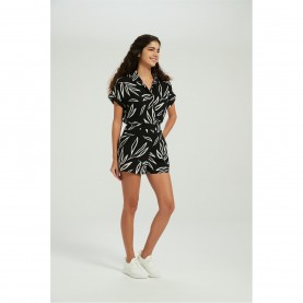 дамски,ризи,be,you,leaf,print,shirt,black,leaf