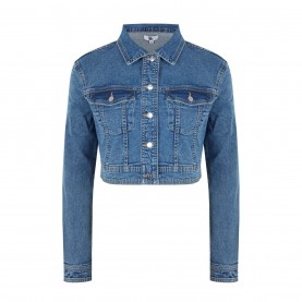 яке,дамски,жилетки,be,you,crop,denim,jacket,mid,wash