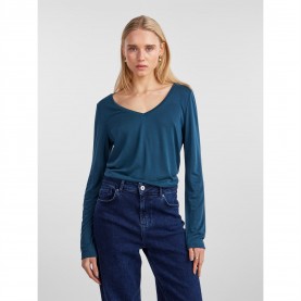фланелка,с,дълъг,ръкав,дамски,тениски,дамски,топове,pieces,long,sleeve,top,ombre,blue