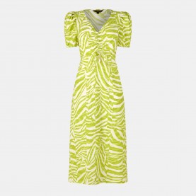 Рокля Biba Printed Tea Dress - lime Zebra рокля,дамски,поли,и,рокли,biba,printed,tea,dress,lime,zebra