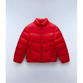 яке,детски,3/4,панталони,napapijri,kids',carrel,insulated,short,puffer,jacket,red,r06