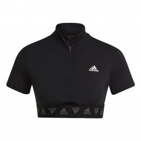 тениска,разпродажба,adidas,дамски,топове,дамски,горнища,размер+,дамски,облекла,размер,adidas,crop,zip,tee,ld99,black