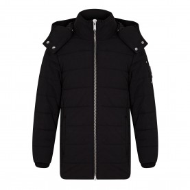 яке,moose,knuckles,kids,cotton,long,sleeve,short,puffer,jacket,black,292