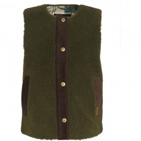Елек Barbour Women's Dulsie Teddy Fur Sleeveless Gilet - Olive елек,дамски,якета,и,палта,barbour,women's,dulsie,teddy,fur,sleeveless,gilet,olive