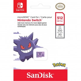 игри,и,технологии,sandisk,512gb,nintendo,switch,micro,sd,pokemon,gengar
