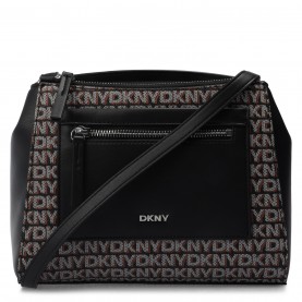 DKNY DKNY Radley Md XB Ld99 - Black/Saddle всички,чанти,аксесоари,на,разпродажба,dkny,dkny,radley,md,xb,ld99,black,saddle