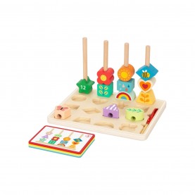 Tooky Toy Wooden Beads Sequencing Toy Set - Multi игри,и,технологии,всички,игри,и,играчки,tooky,toy,wooden,beads,sequencing,toy,set,multi