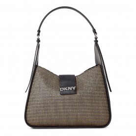 DKNY DKNY Bertie Hobo Ld99 - Natural/Black всички,чанти,аксесоари,на,разпродажба,dkny,dkny,bertie,hobo,ld99,natural,black