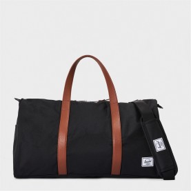 всички,чанти,аксесоари,на,разпродажба,herschel,supply,co,novel,duffle,bag,black,tan