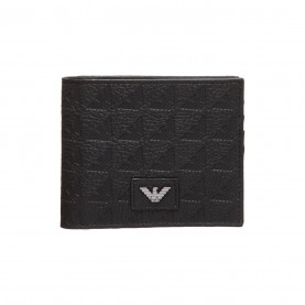 портмоне,портфейли,и,портмонета,мъжки,чанти,и,портмонета,аксесоари,на,разпродажба,emporio,armani,men's,embossed,leather,billfold,wallet,black,beauty