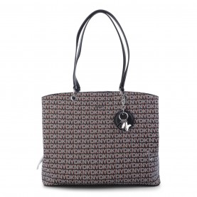 DKNY DKNY Galen Lg Triple Ld99 - Black/Saddle всички,чанти,аксесоари,на,разпродажба,dkny,dkny,galen,lg,triple,ld99,black,saddle
