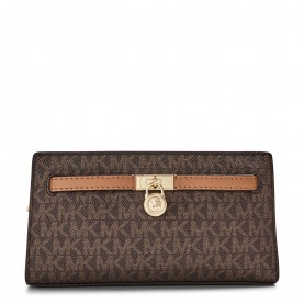 Дамско портмоне MICHAEL Michael Kors Womens Hamilton Cross Body Wallet On Chain - Brn/acrn дамско,портмоне,всички,чанти,аксесоари,на,разпродажба,michael,michael,kors,women,s,hamilton,cross,body,wallet,on,chain,brn,acrn