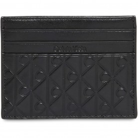 calvin,klein,embossed,leather,card,case,black