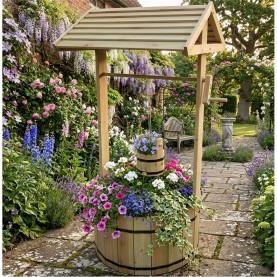 градина,/,на,открито,аксесоари,на,разпродажба,linea,large,woodland,wishing,well,63,pine