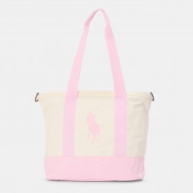 Polo Ralph Lauren Kids Pony Tote Bags - White/Pink polo,ralph,lauren,kids,pony,tote,bags,white,pink