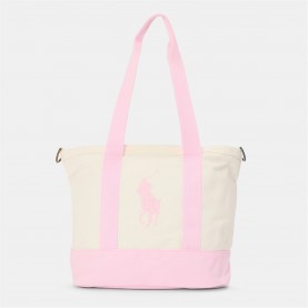 чанта,аксесоари,на,разпродажба,polo,ralph,lauren,kids',pony,tote,bags,white,pink