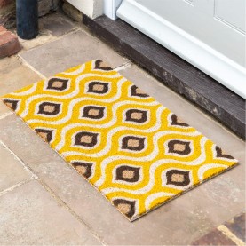 gallery,ikat,ochre,and,natural,coir,doormat,yellow